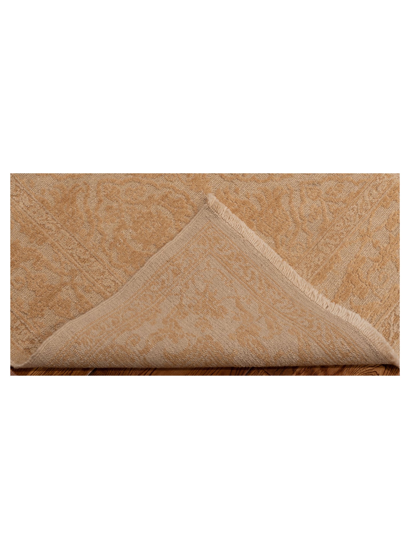 Defnera Ivory Gold 4.2x5.11 Hand Knotted Rug