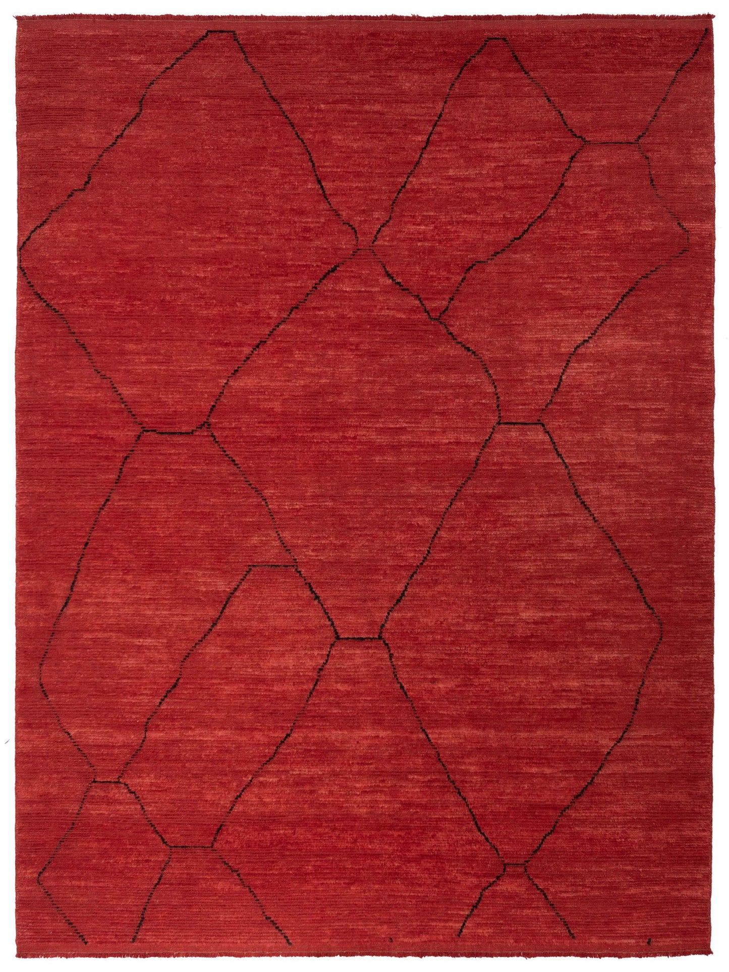 Pasha Berber  Red Black Contemporary
