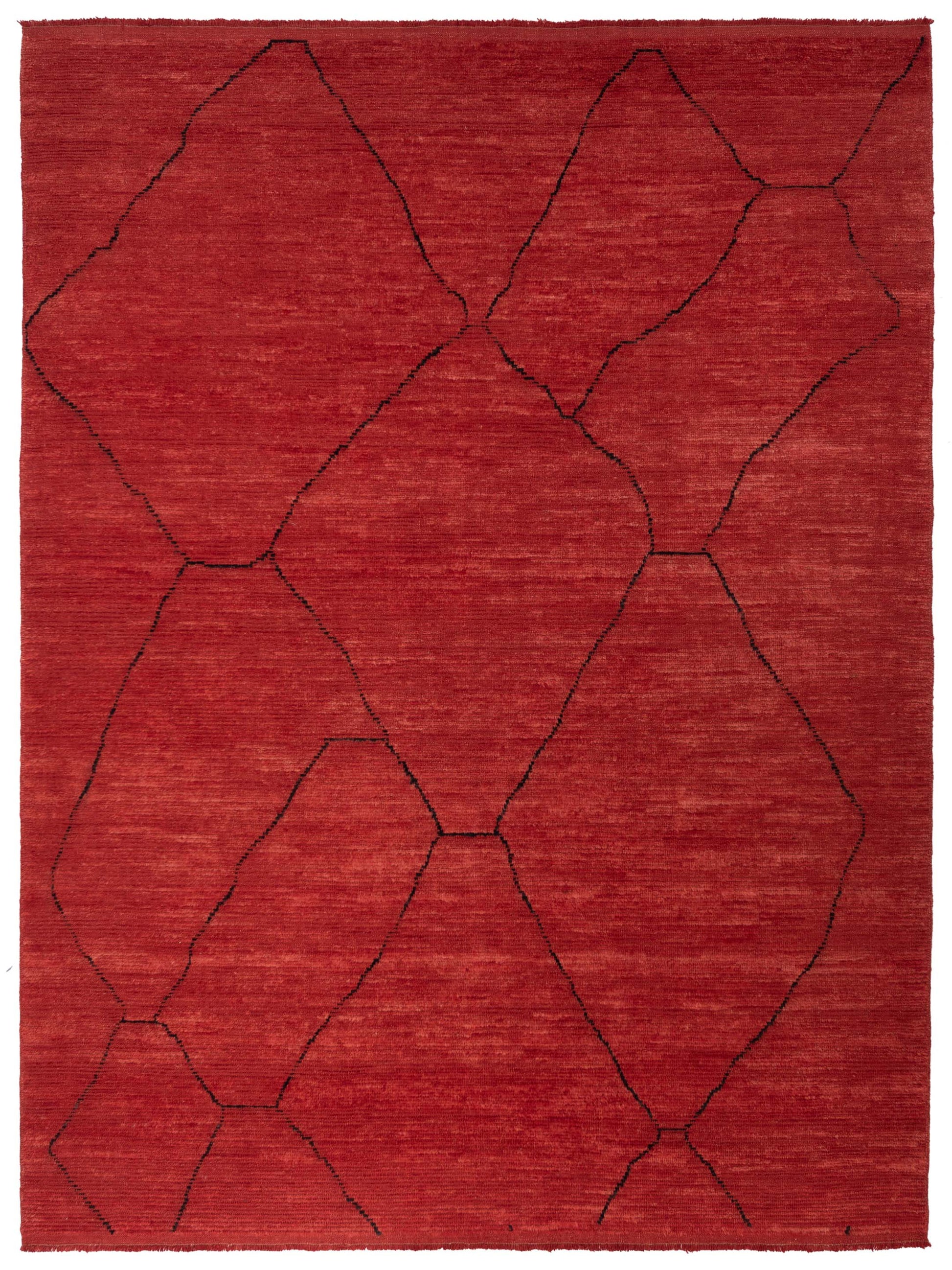 Pasha Berber  Red Black Contemporary