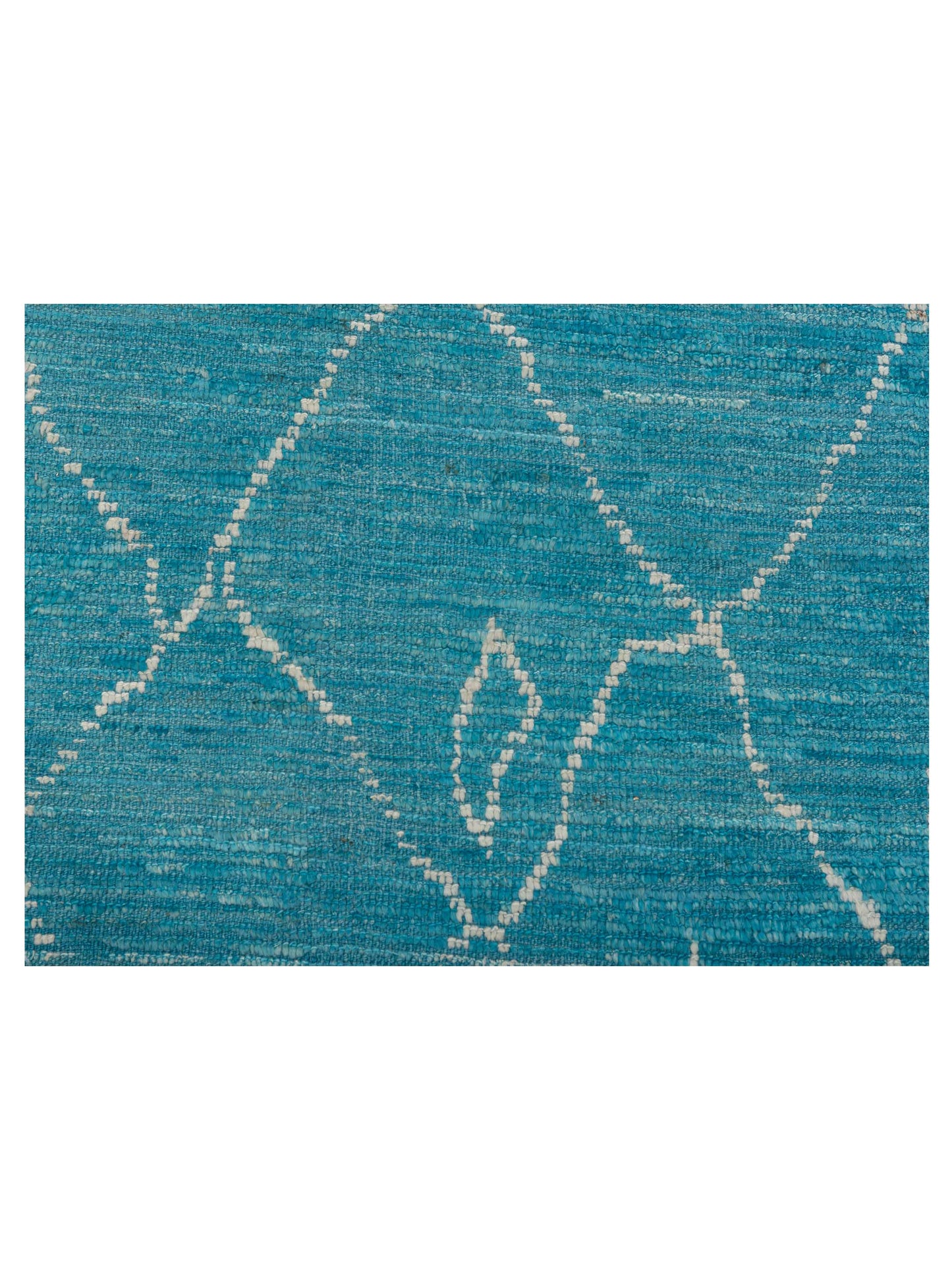 Baskra Turquoise Ivory 10.6x14.3 Hand Knotted Rug