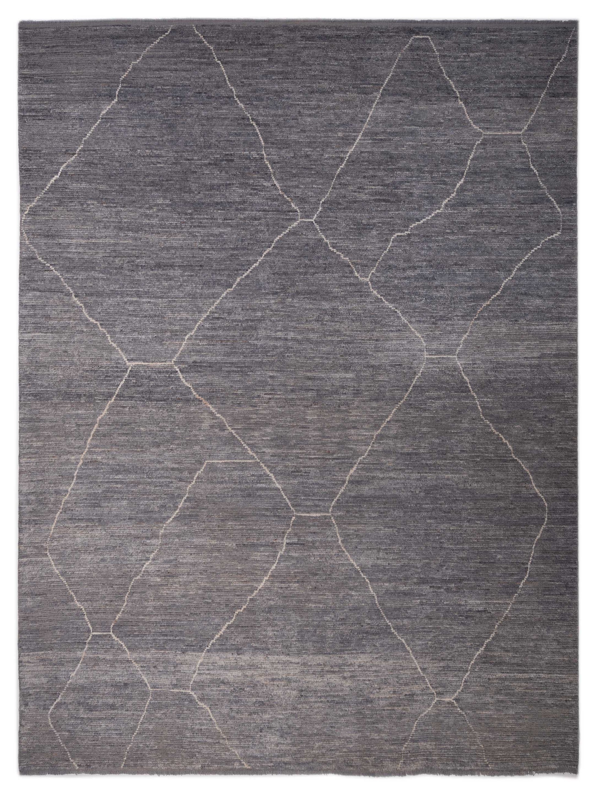 Pasha Berber  Dark Gray Ivory Contemporary