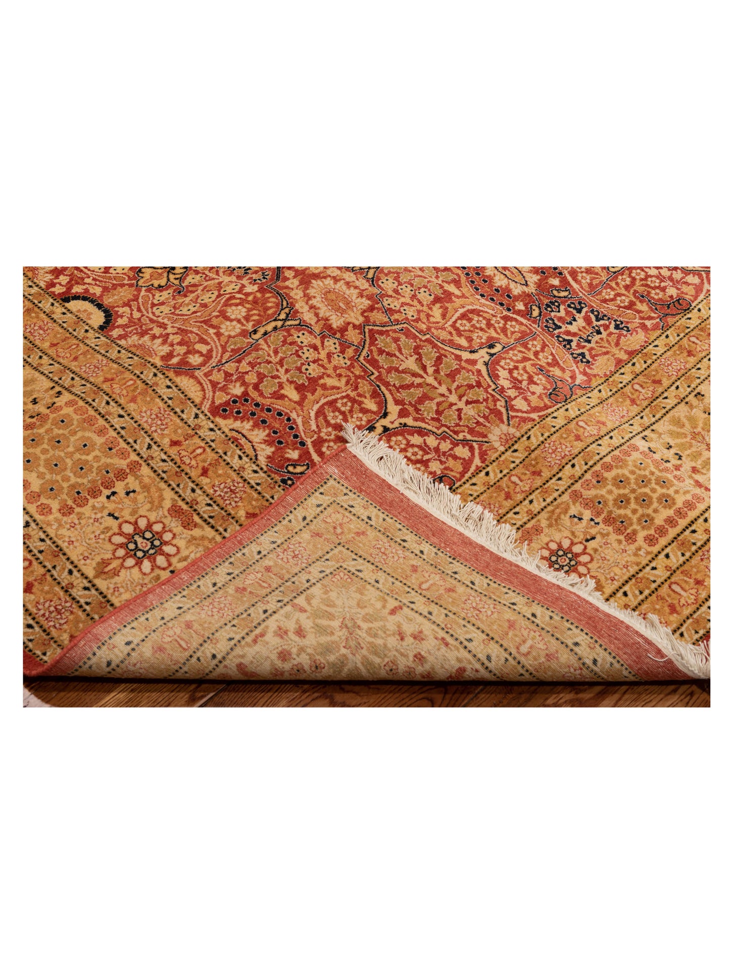 Jallira Rust Gold 8.1x10.1 Hand Knotted Rug