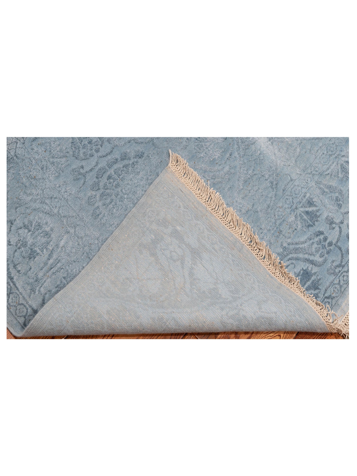 Rechromia Blue Blue 5.6x7.8 Hand Knotted Rug