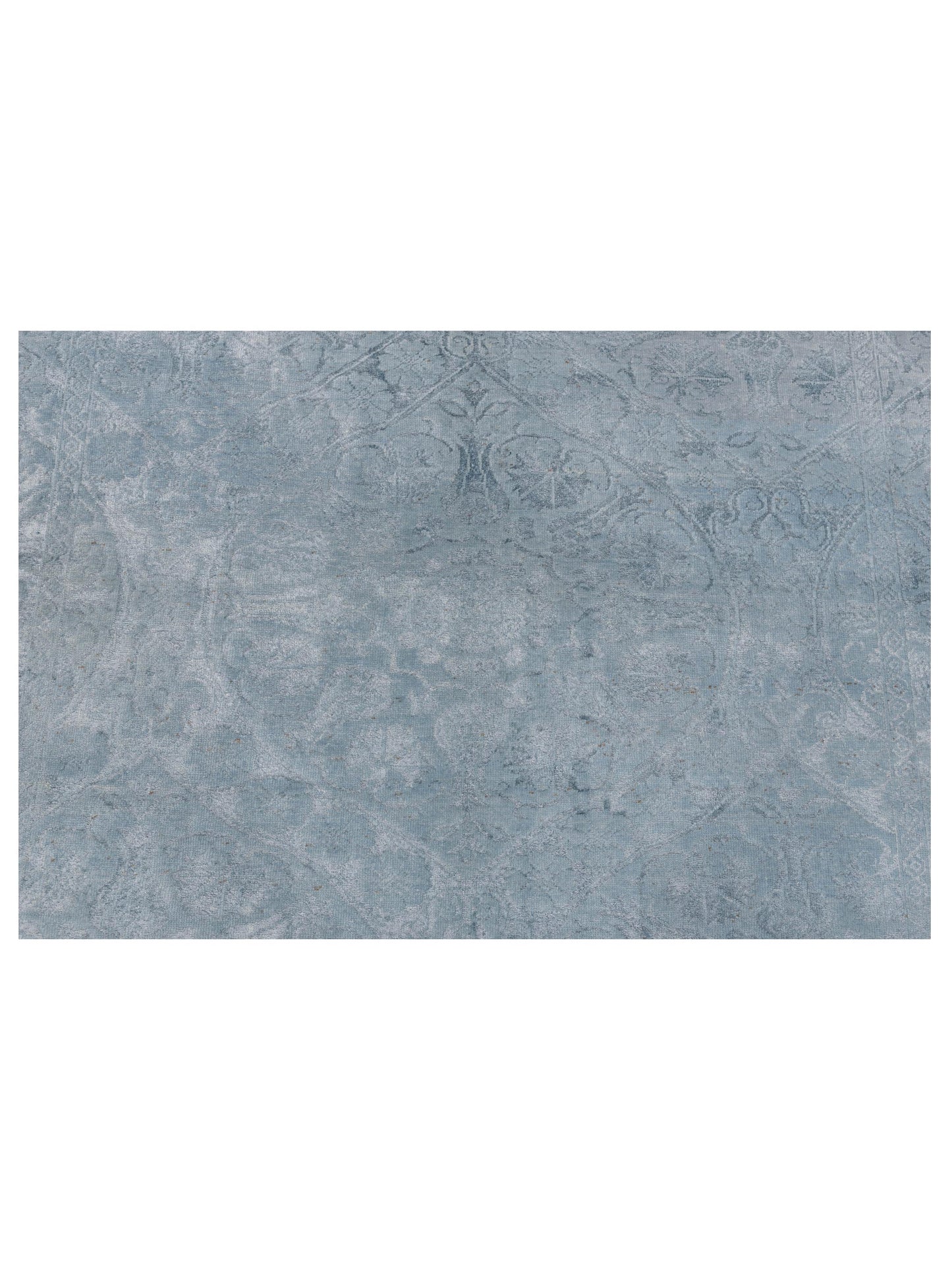 Rechromia Blue Blue 5.6x7.8 Hand Knotted Rug