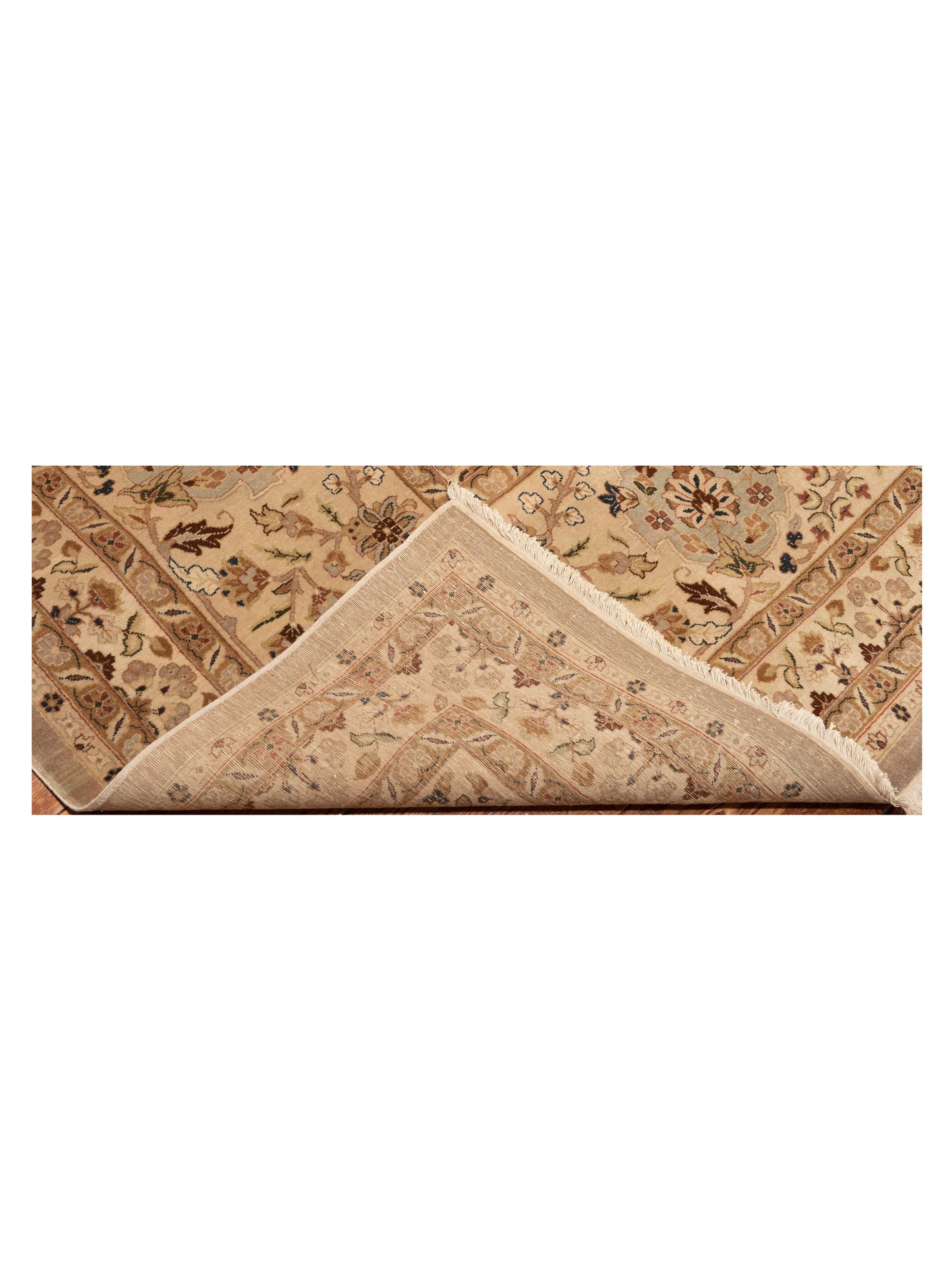 Jallira Brown Beige 13.9x20.2 Hand Knotted Rug