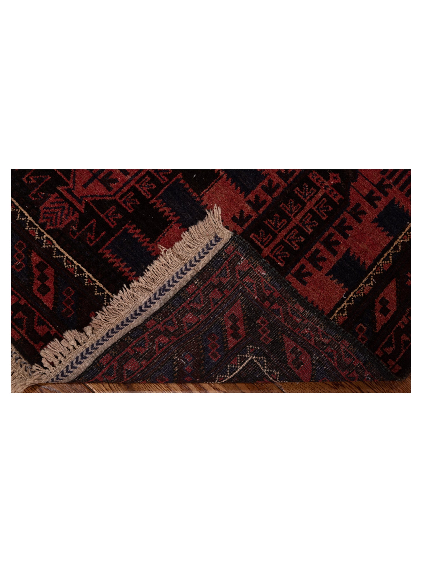Afghan Beljik Red Brown 3x4.7 Hand Knotted Rug