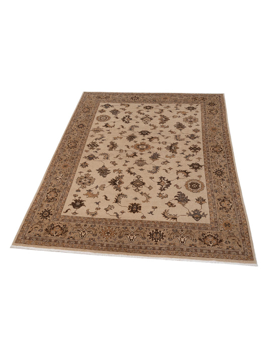 Elvaria Ivory Gold 9.4x12.10 Hand Knotted Rug