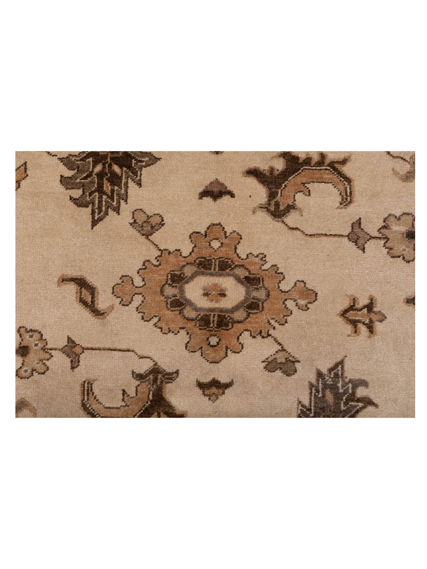 Elvaria Ivory Gold 9.4x12.10 Hand Knotted Rug