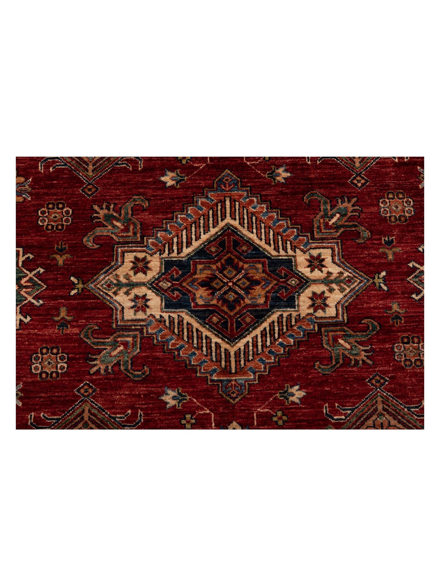 Zamira Red Ivory 9x12.3 Hand Knotted Rug