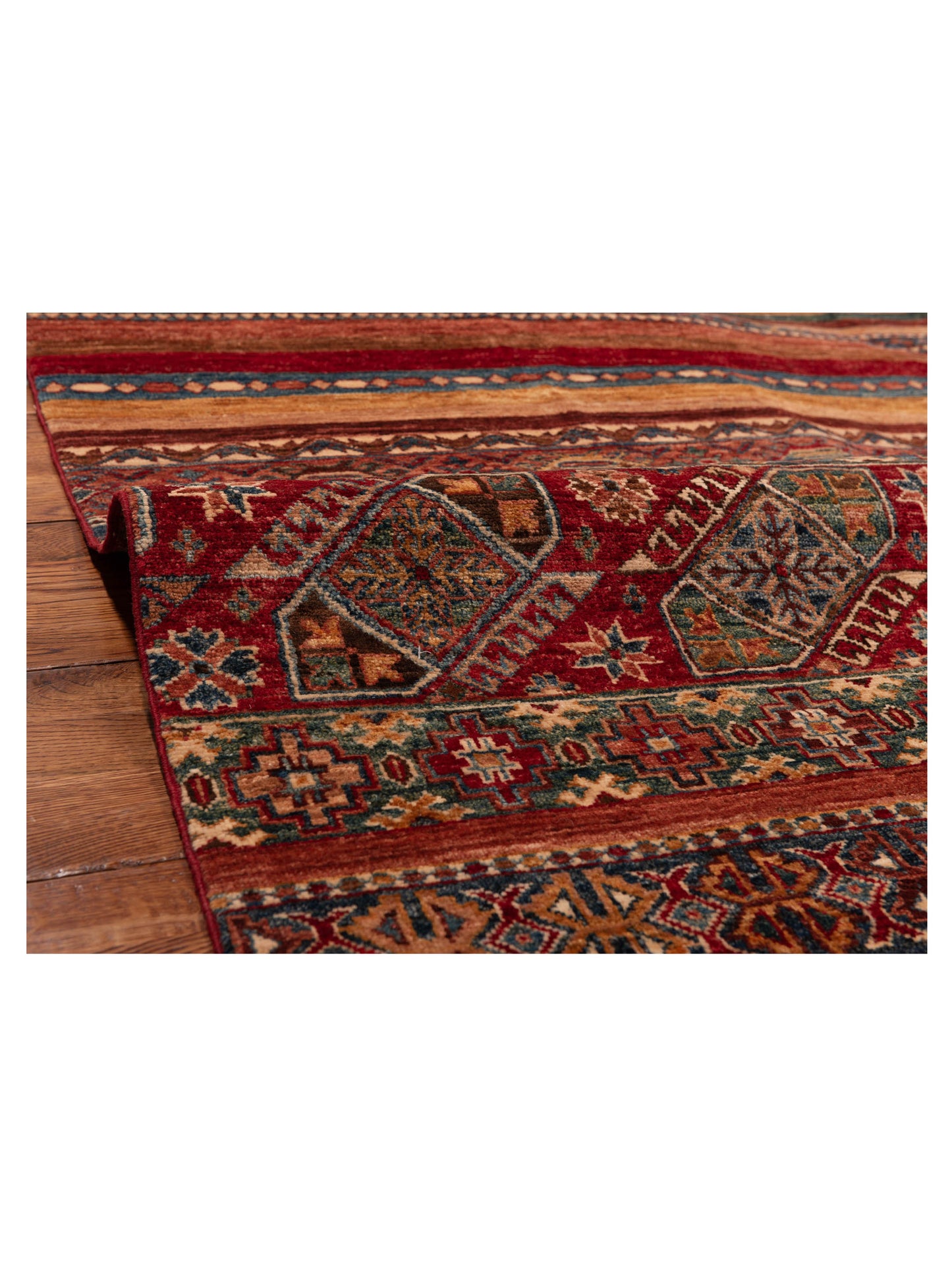 Khoraya Multi Multi 6.7x9.11 Hand Knotted Rug