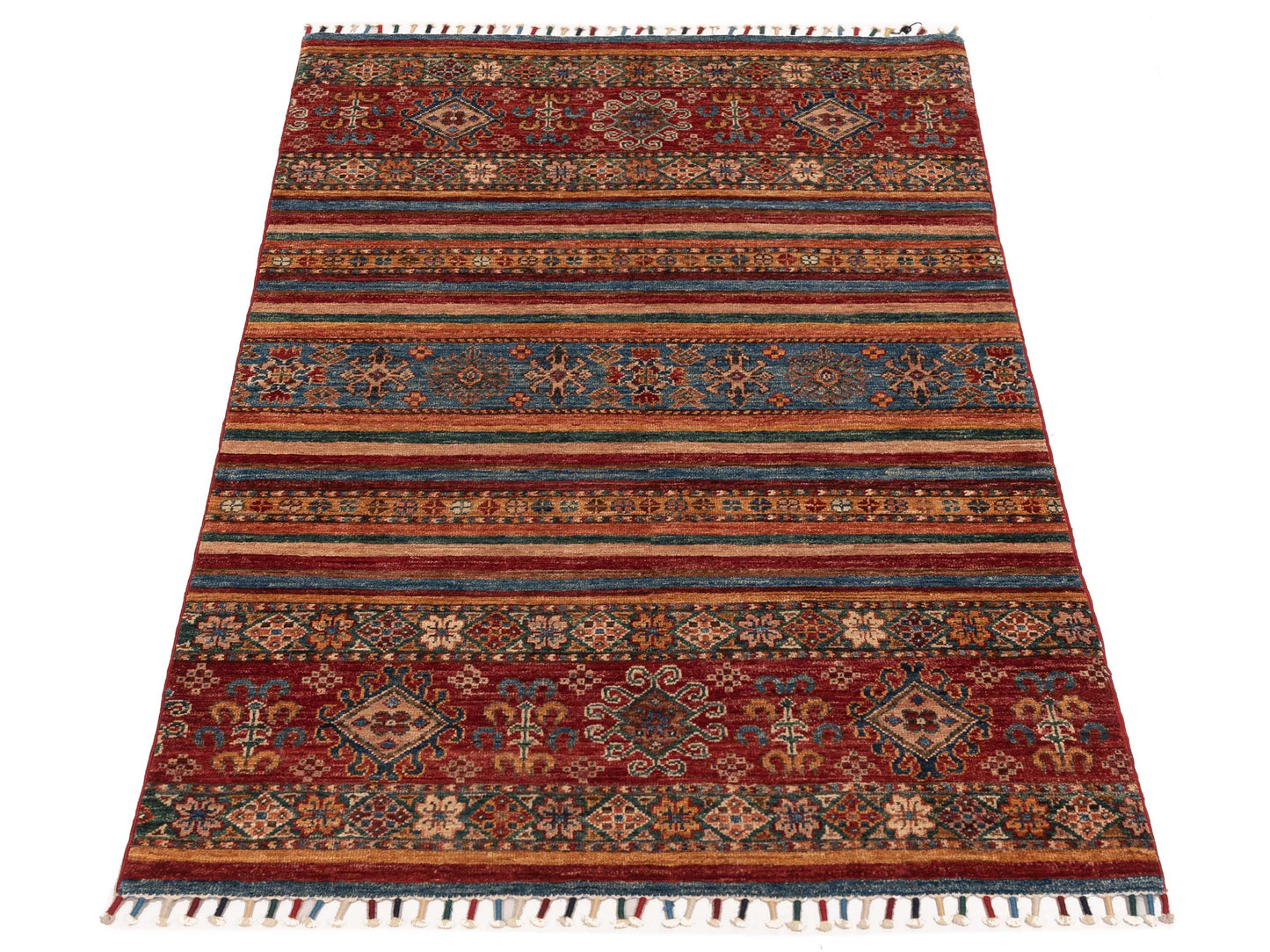 Khoraya Multi Multi 3.5x5.3 Hand Knotted Rug