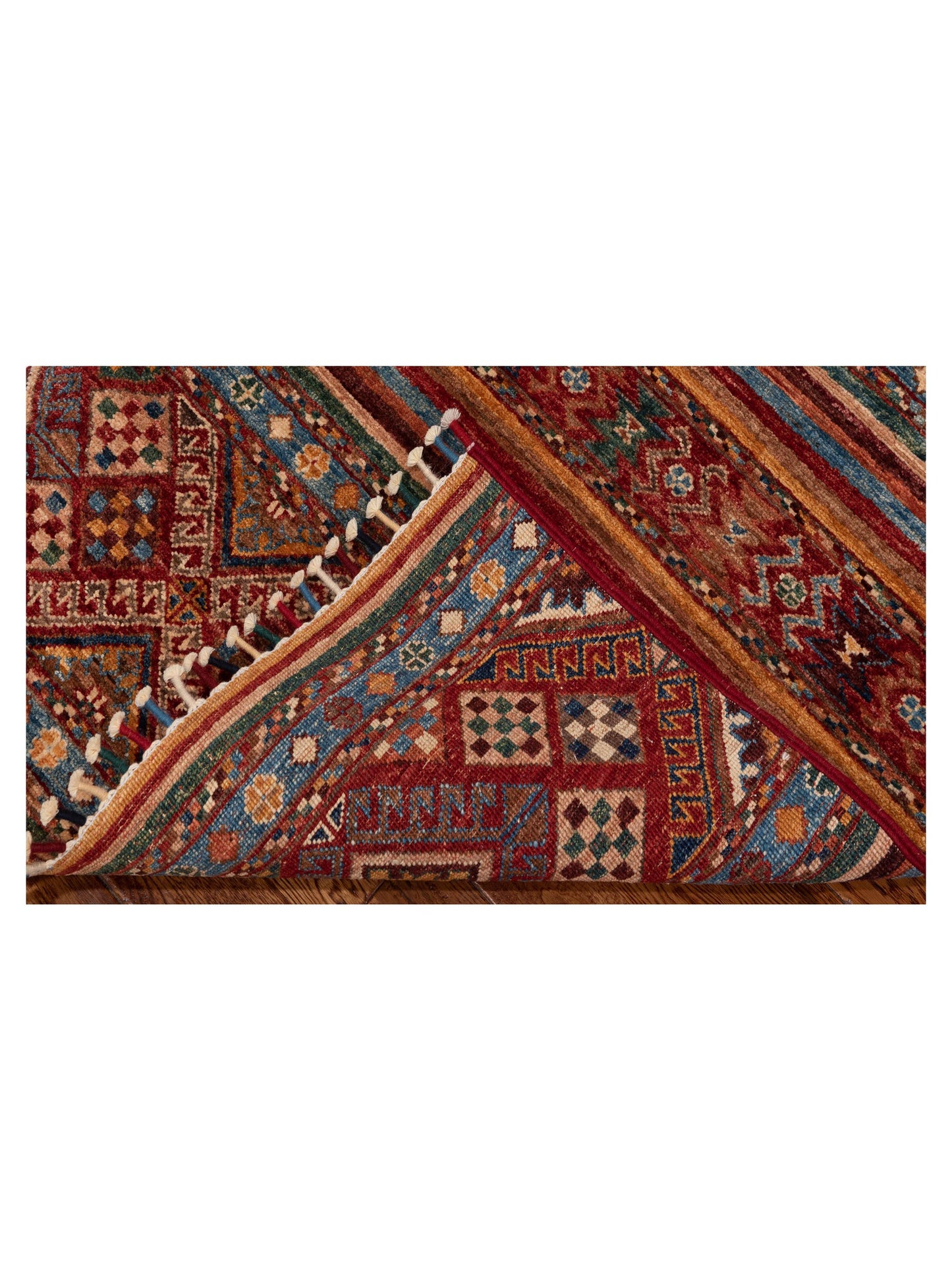 Khoraya Multi Multi 2.10x4 Hand Knotted Rug