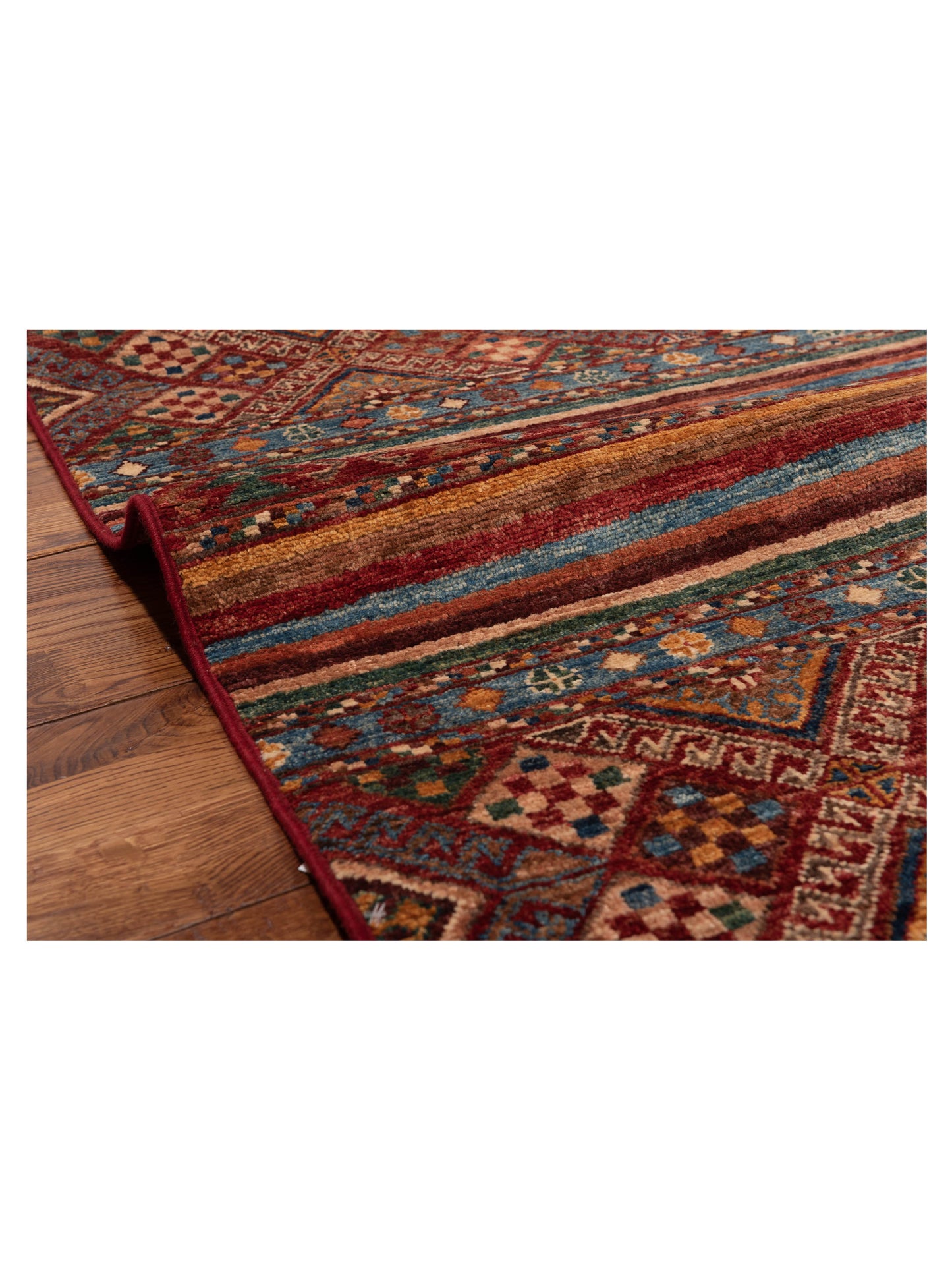 Khoraya Multi Multi 2.10x4 Hand Knotted Rug