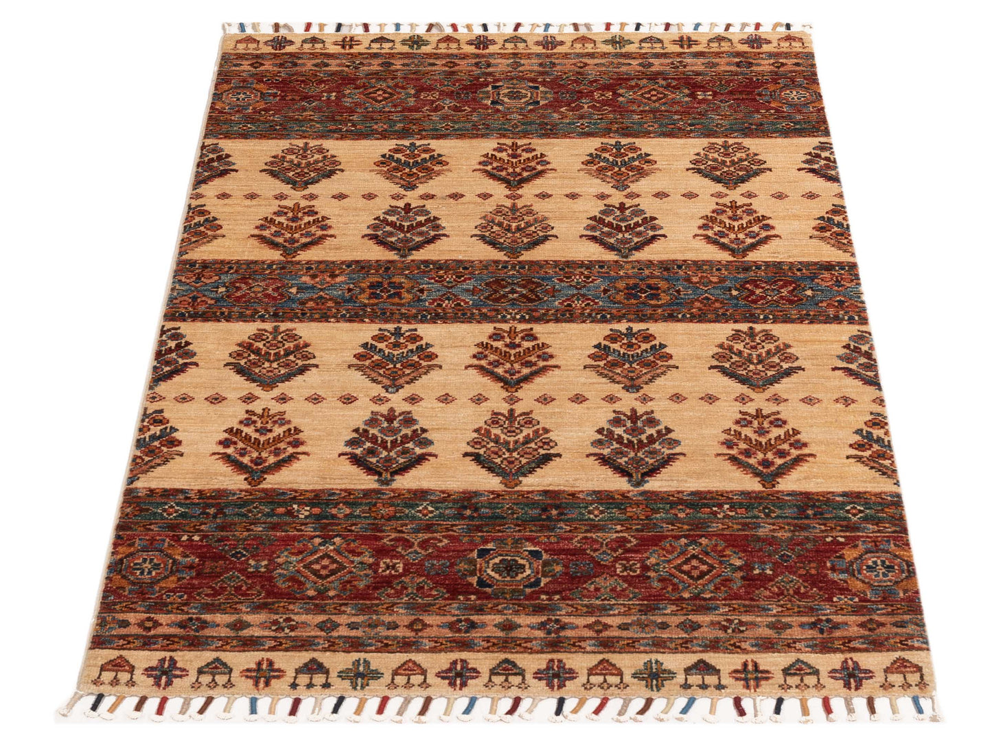 Khoraya Multi Multi 3.1x4.11 Hand Knotted Rug