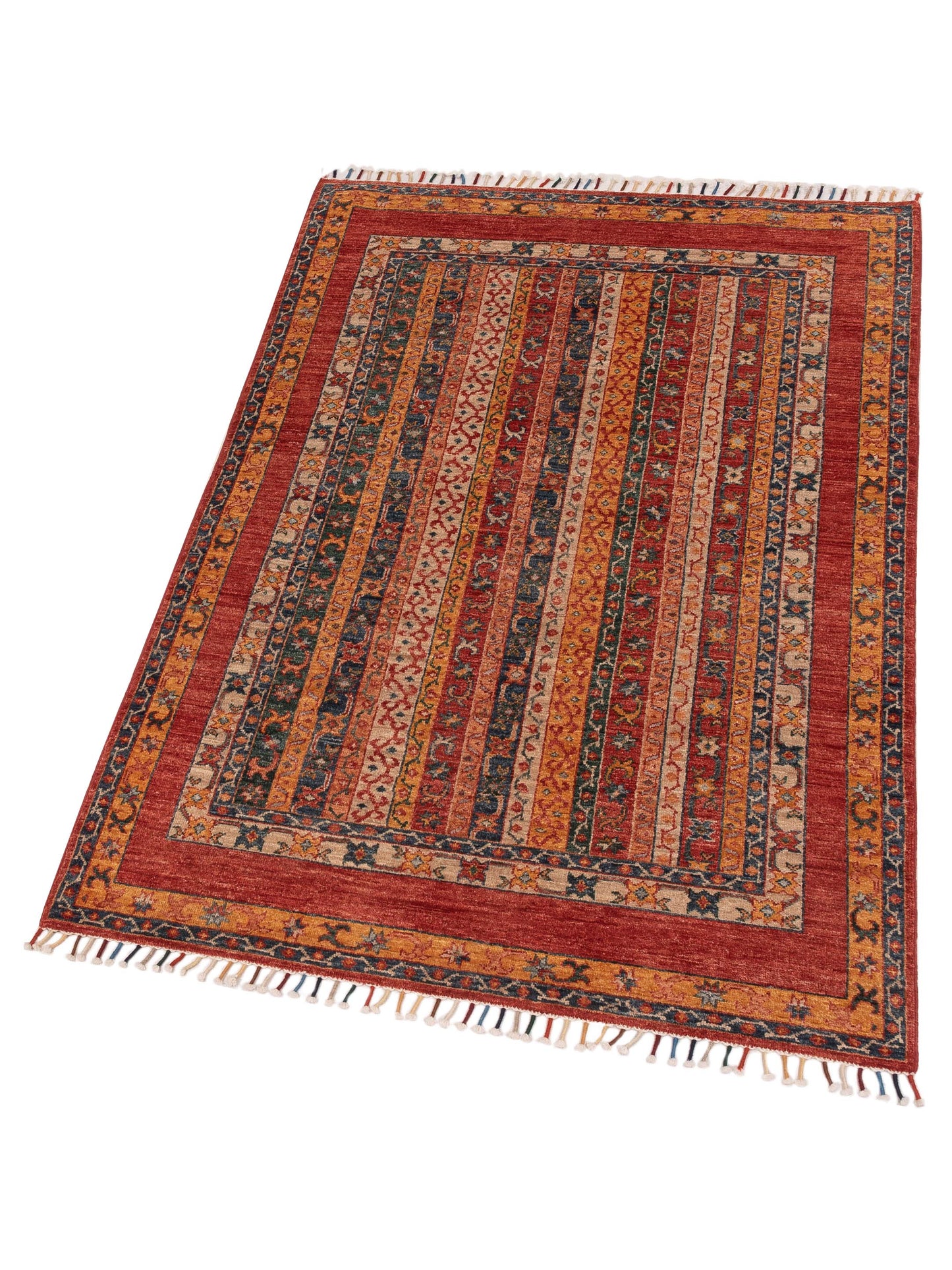 Shalanta Multi Multi 4.1x5.11 Hand Knotted Rug