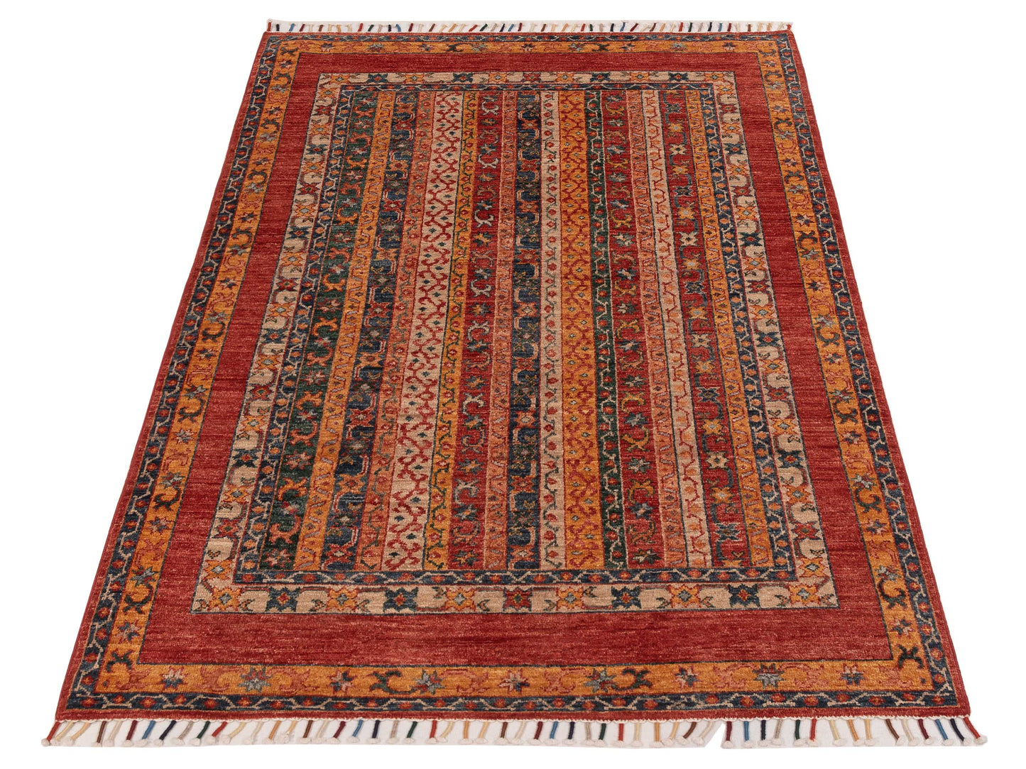 Shalanta Multi Multi 4.1x5.11 Hand Knotted Rug