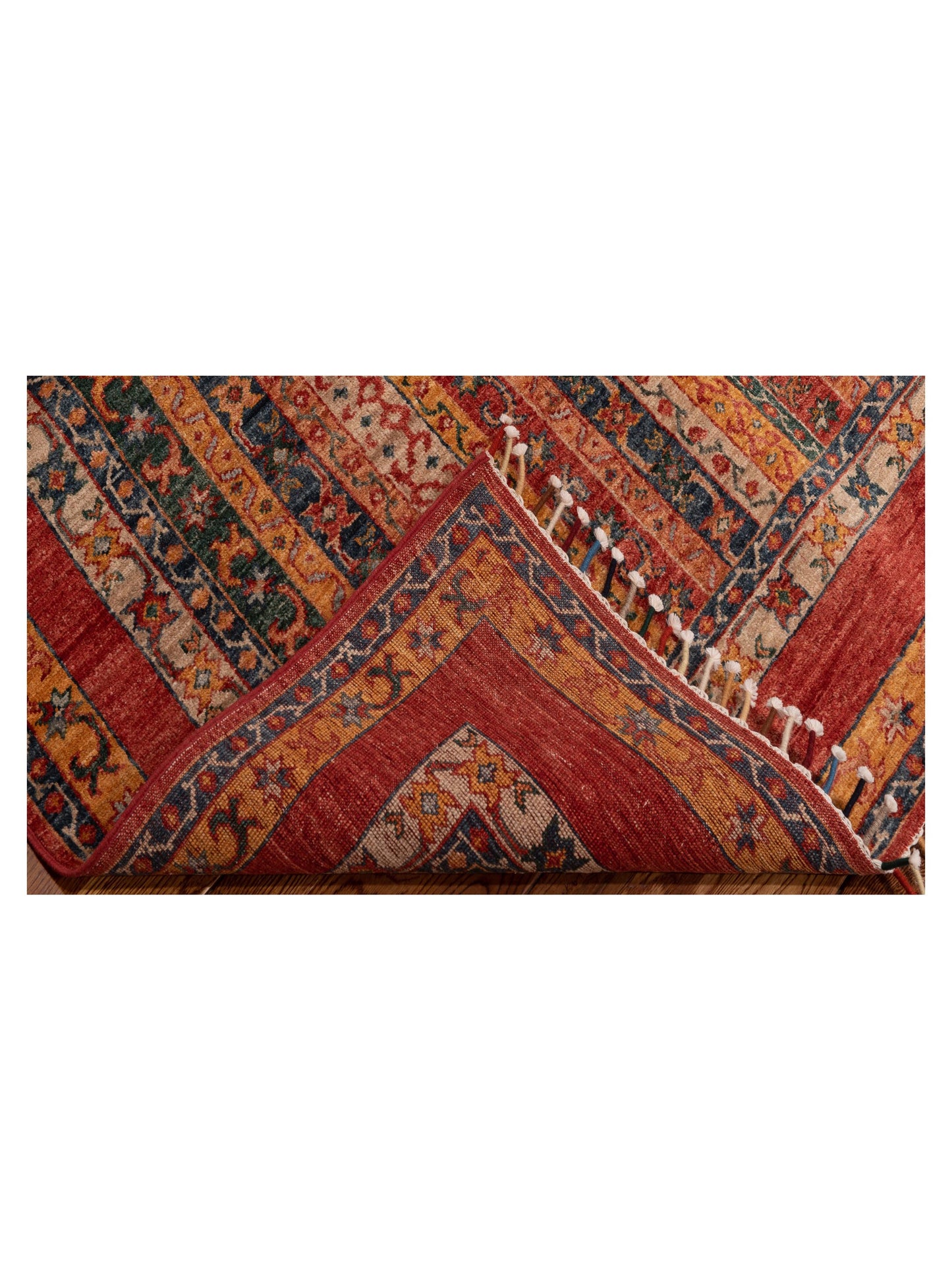 Shalanta Multi Multi 4.1x5.11 Hand Knotted Rug