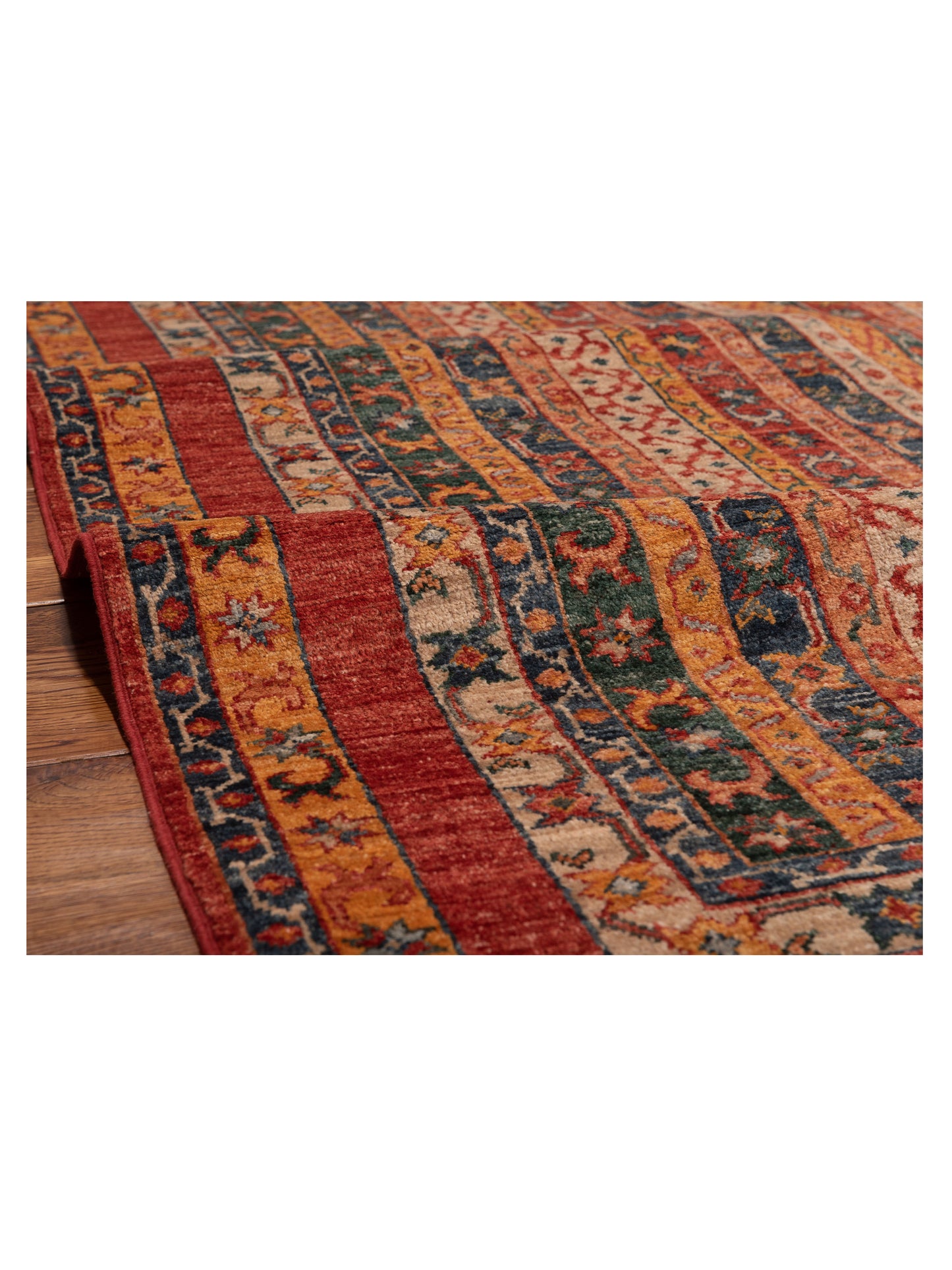 Shalanta Multi Multi 4.1x5.11 Hand Knotted Rug