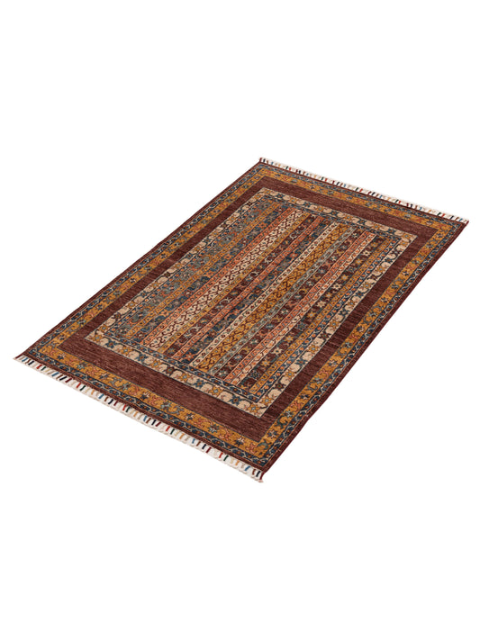 Shalanta Multi 3.11x5.11 Hand Knotted Rug