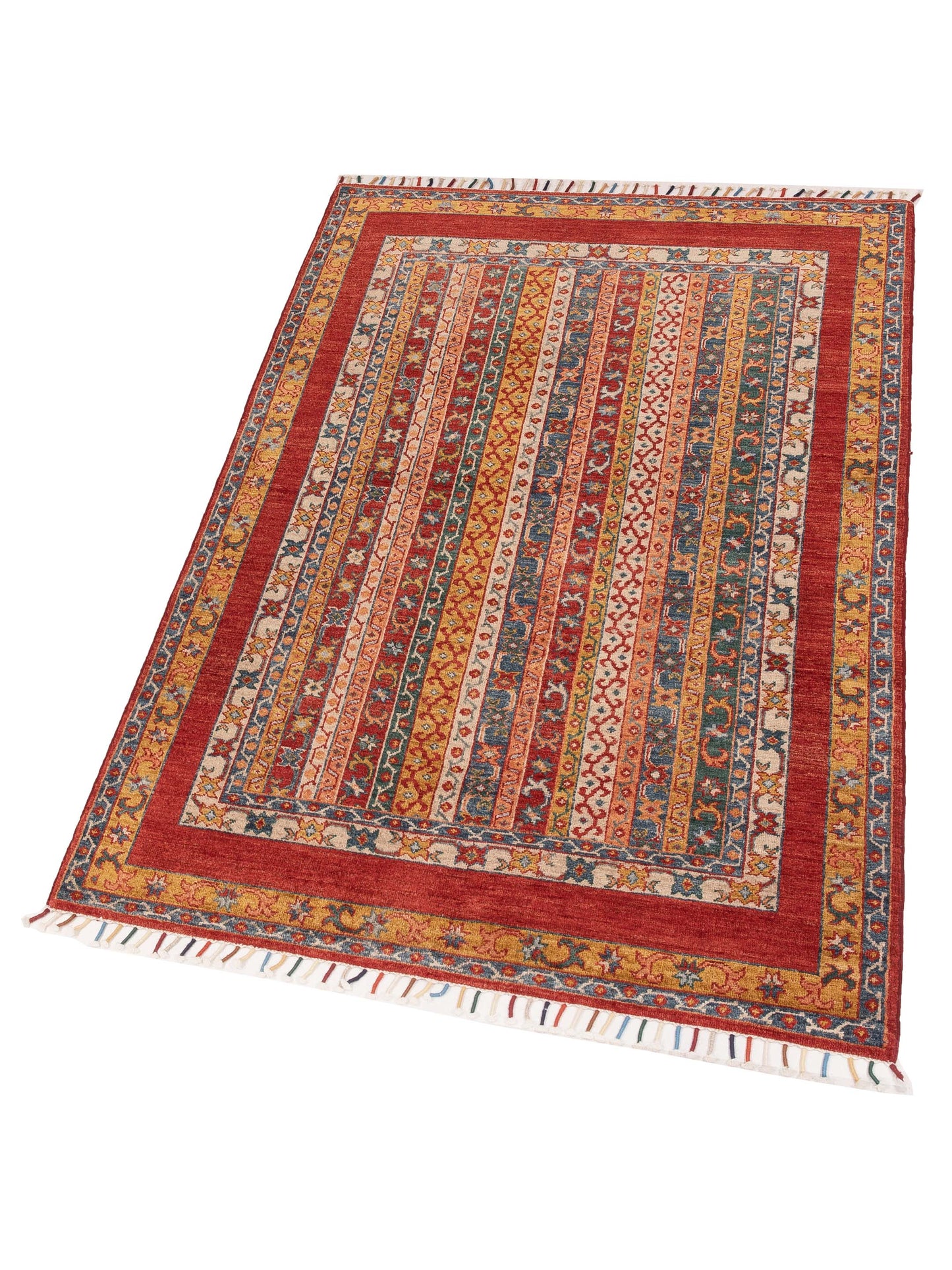 Shalanta Multi Multi 4.1x5.10 Hand Knotted Rug