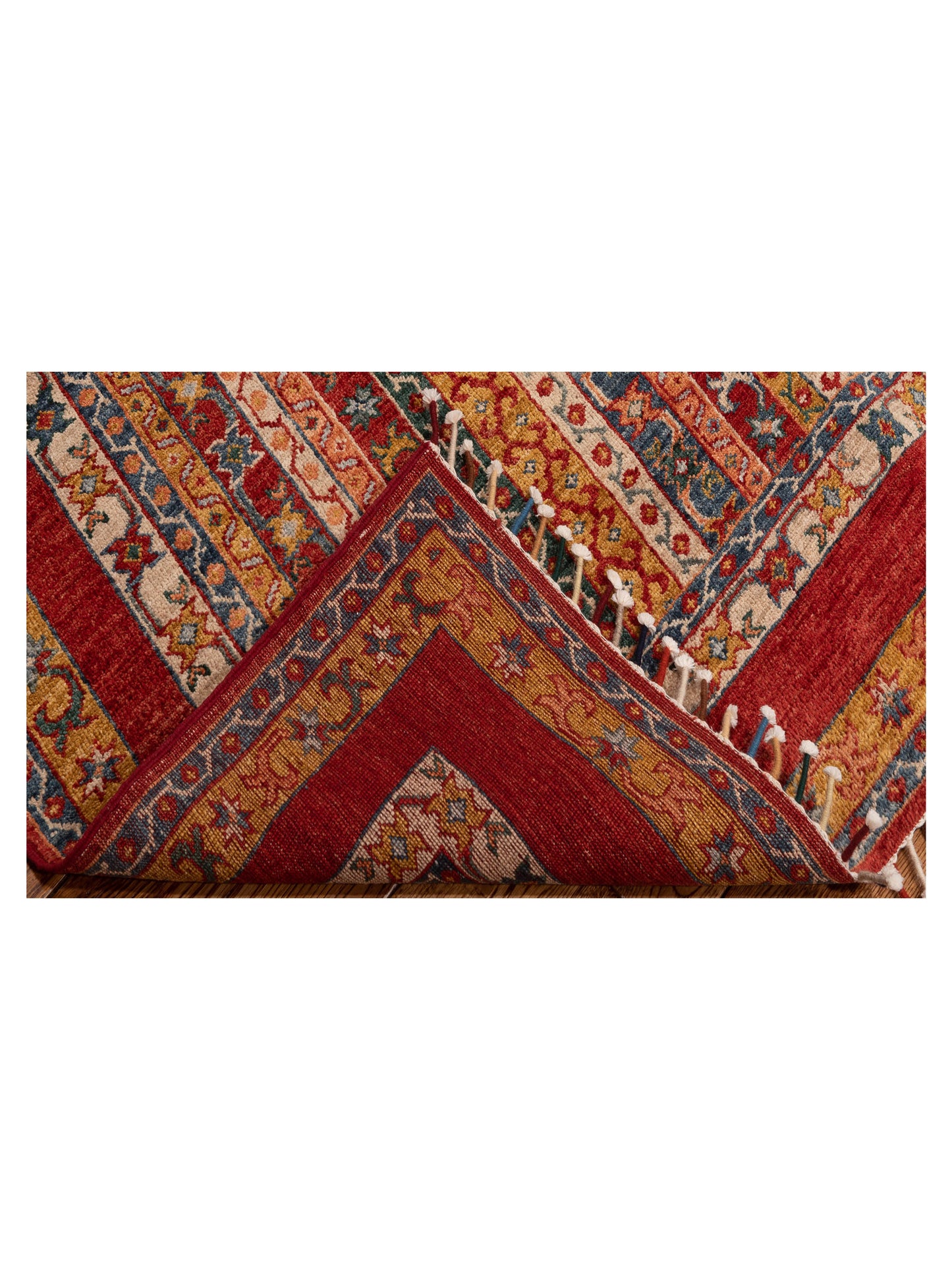 Shalanta Multi Multi 4.1x5.10 Hand Knotted Rug