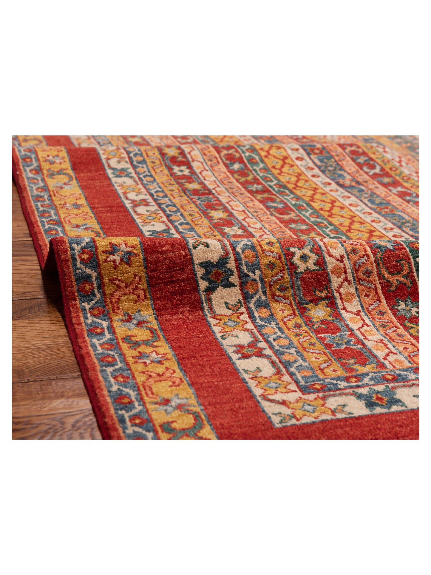 Shalanta Multi Multi 4.1x5.10 Hand Knotted Rug