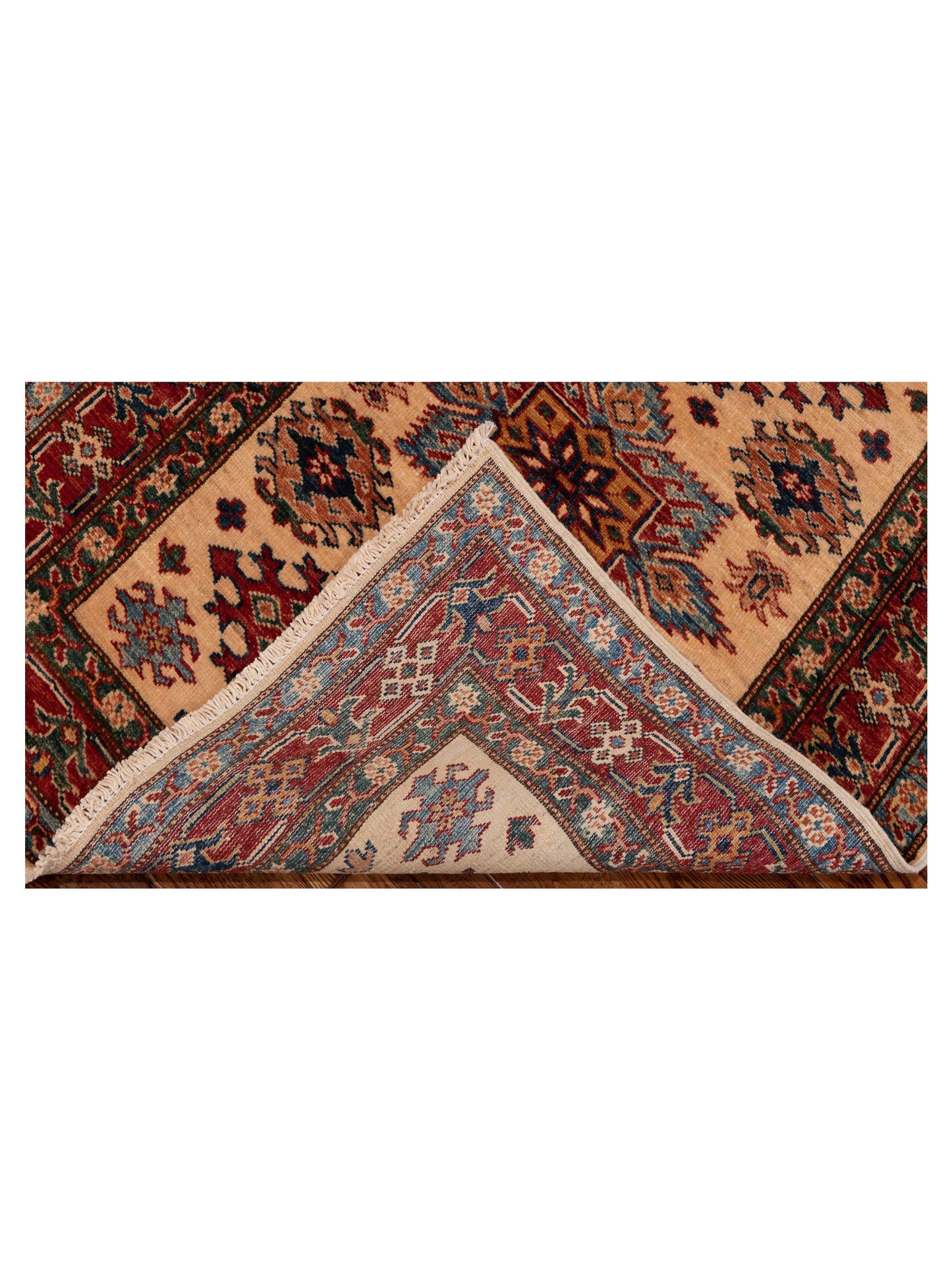 Zamira Ivory Red 2.1x3.9 Hand Knotted Rug