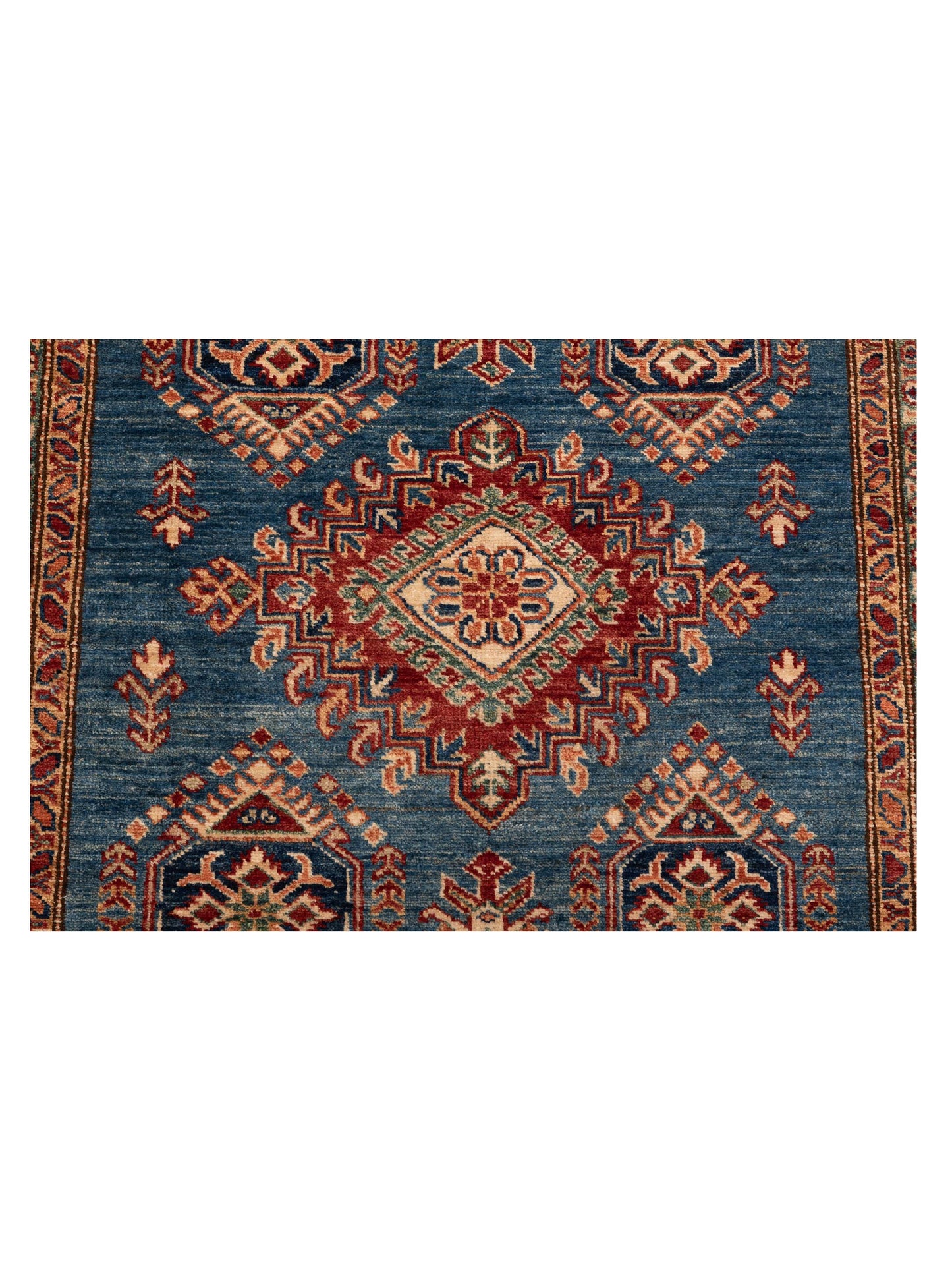 Zamira Blue Ivory 4.2x5.10 Hand Knotted Rug