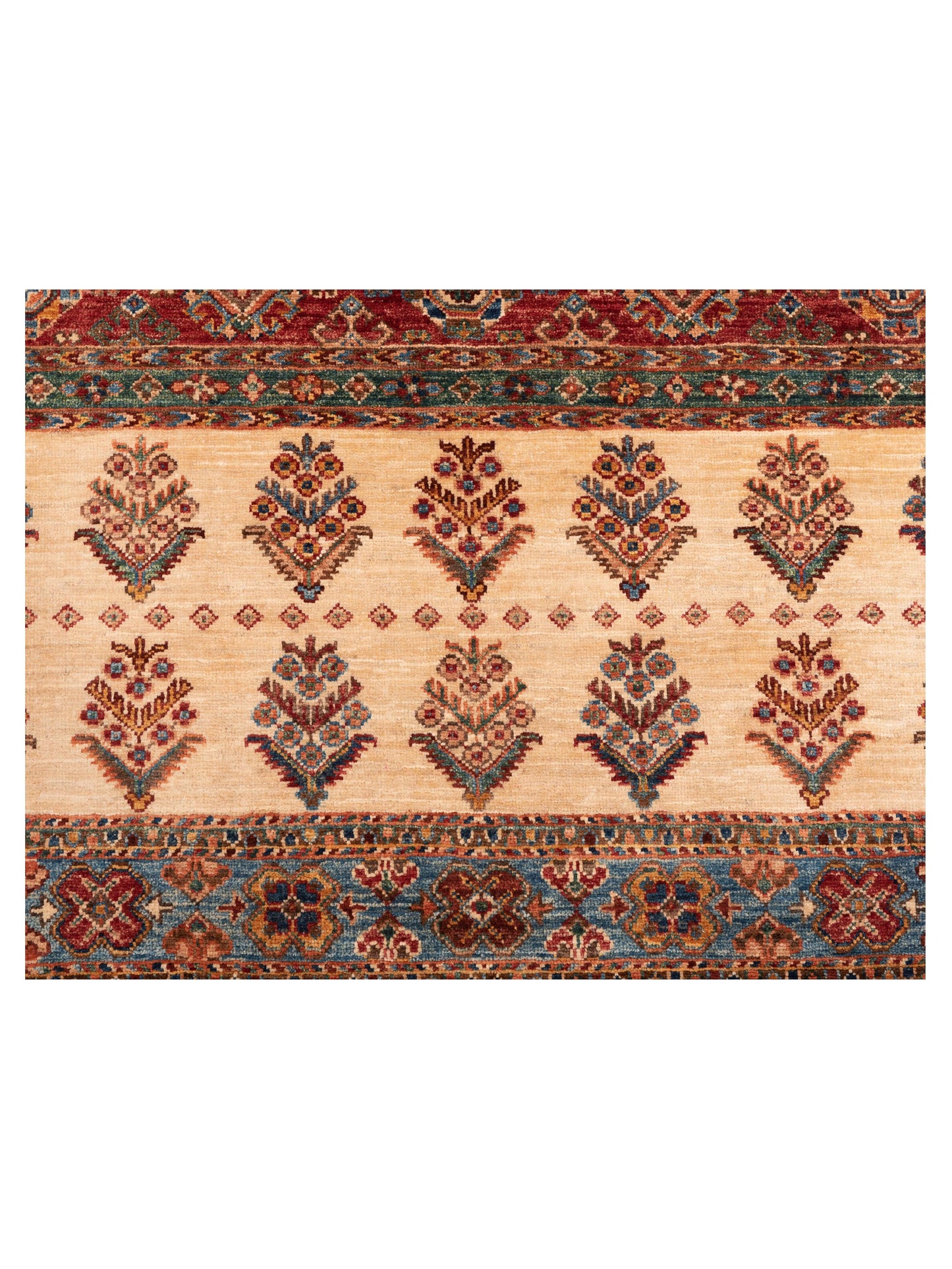 Khoraya Multi Multi 3x4.10 Hand Knotted Rug