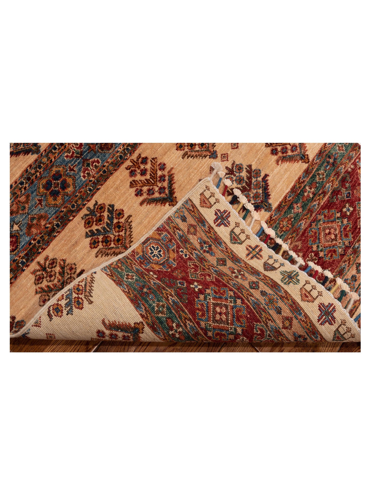 Khoraya Multi Multi 3x4.10 Hand Knotted Rug