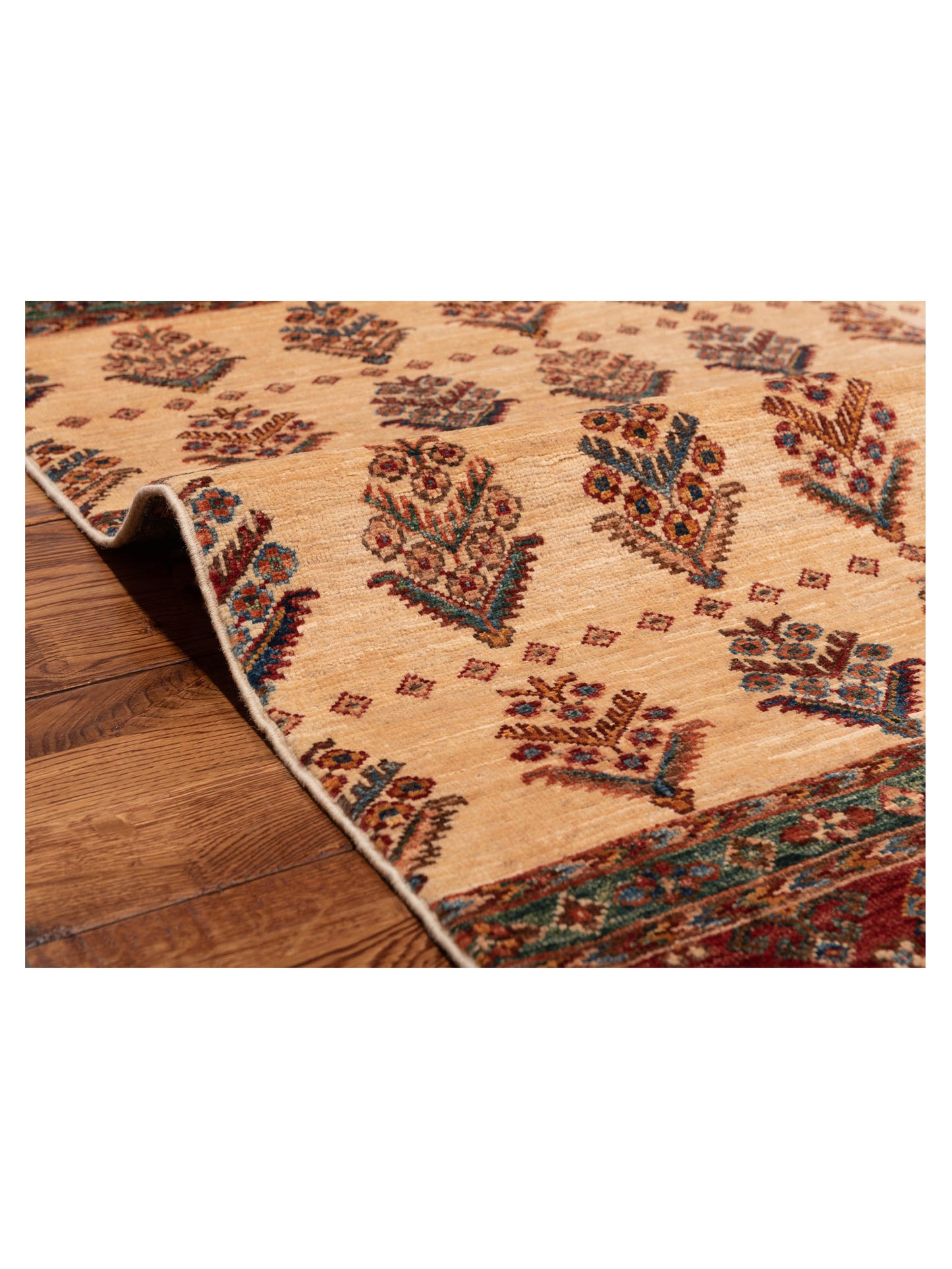 Khoraya Multi Multi 3x4.10 Hand Knotted Rug