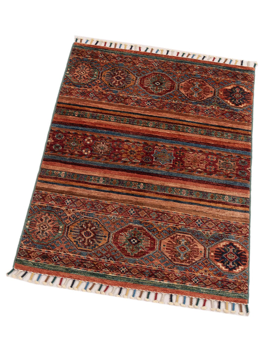 Khoraya Multi Multi 2.9x4 Hand Knotted Rug