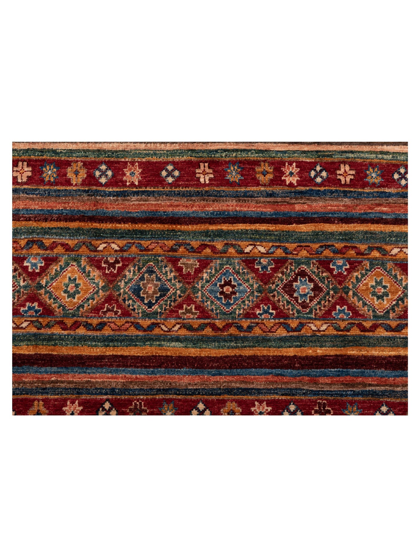Khoraya Multi Multi 3.4x4.11 Hand Knotted Rug