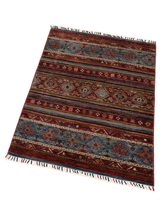Khoraya Multi Multi 3.4x5.1 Hand Knotted Rug