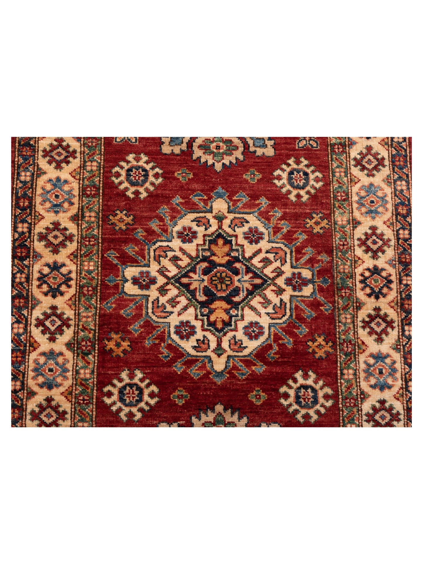 Zamira Red Ivory 2.8x4 Hand Knotted Rug
