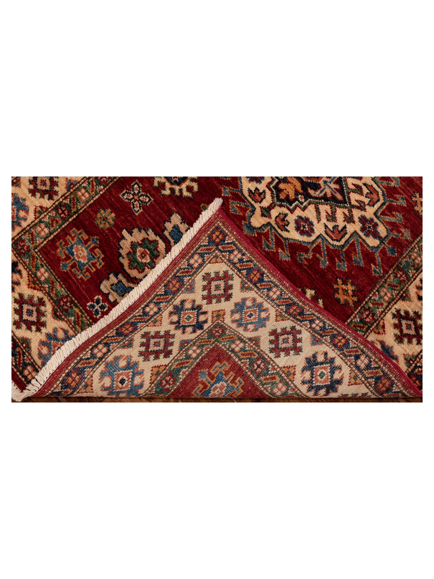 Zamira Red Ivory 2.8x4 Hand Knotted Rug