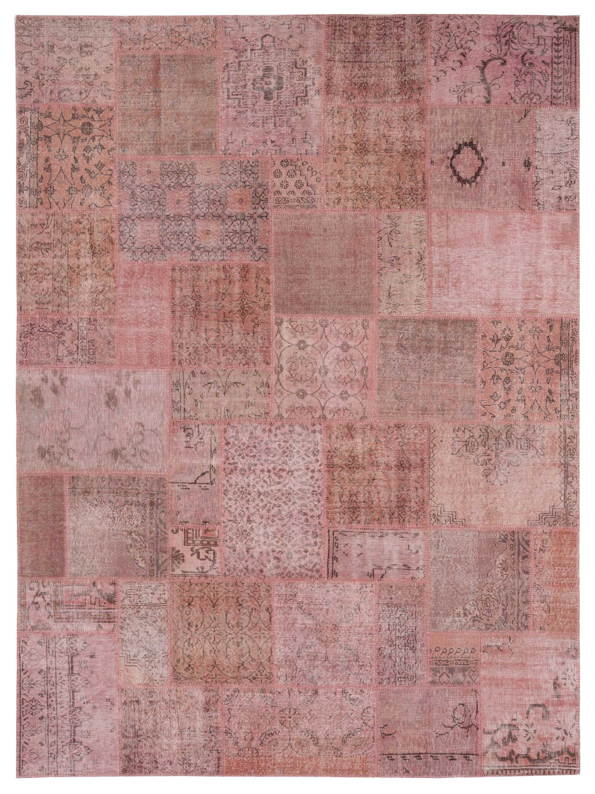 Pasha Turkish Vestige Patchwork  Pink  Contemporary