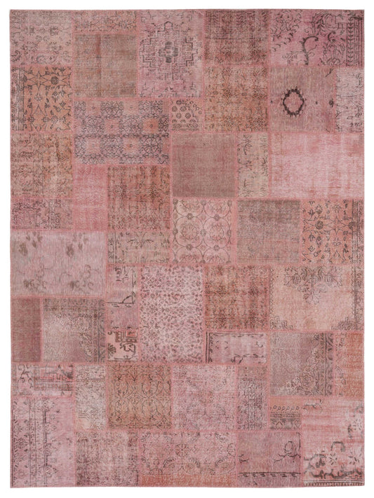 Pasha Turkish Vestige Patchwork  Pink  Contemporary