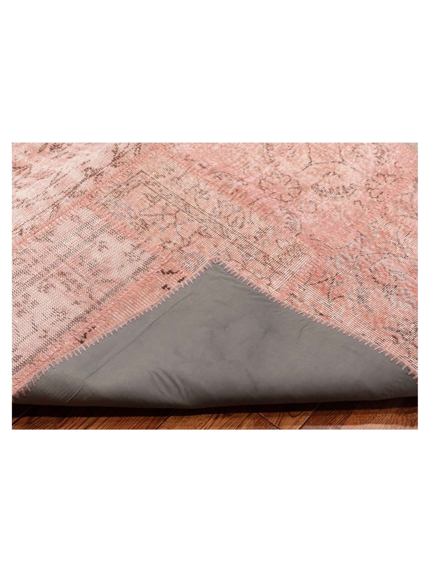 Patchwork Pink 9.1x12 Hand Knotted Rug