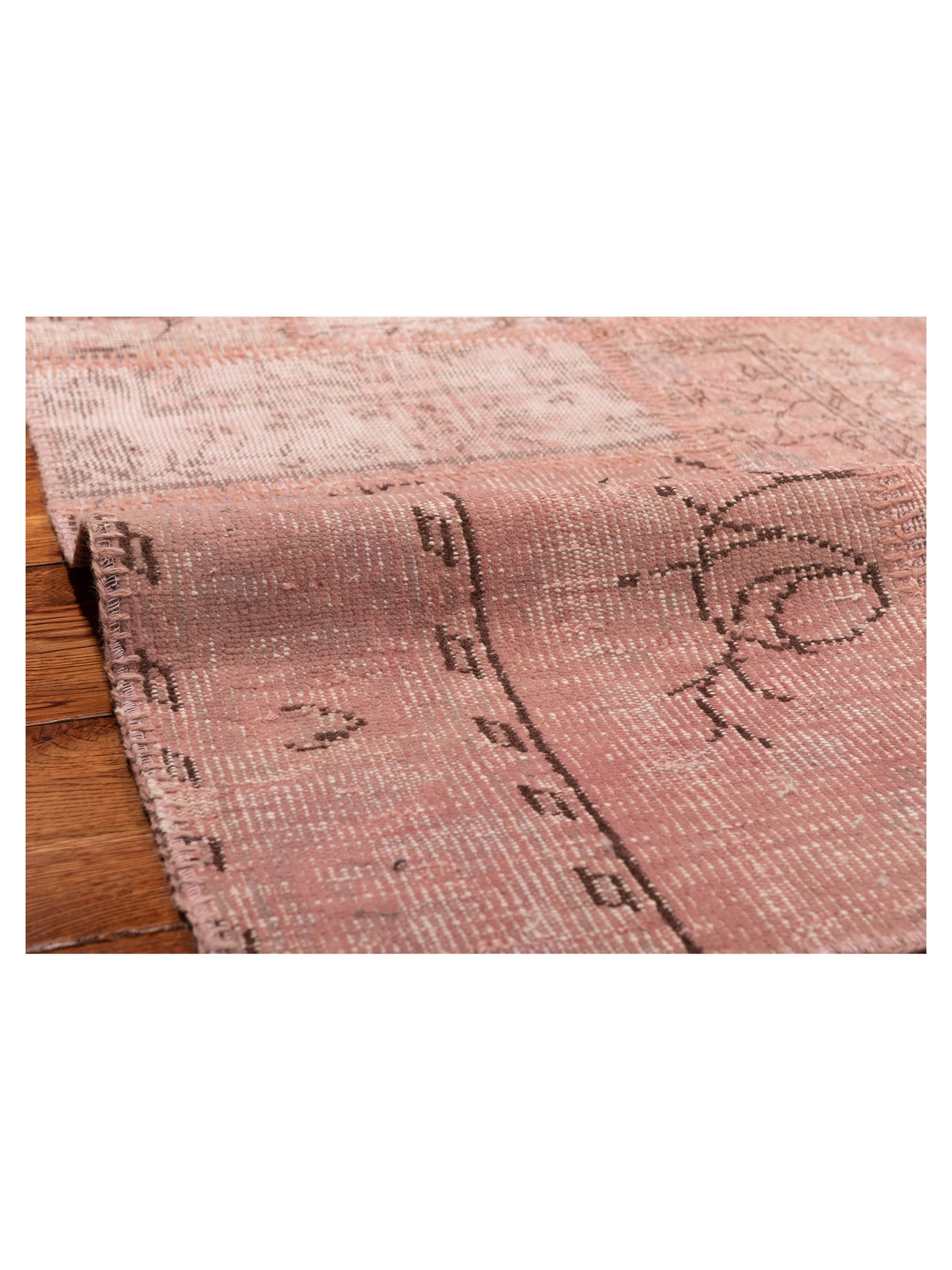 Patchwork Pink 9.1x12 Hand Knotted Rug