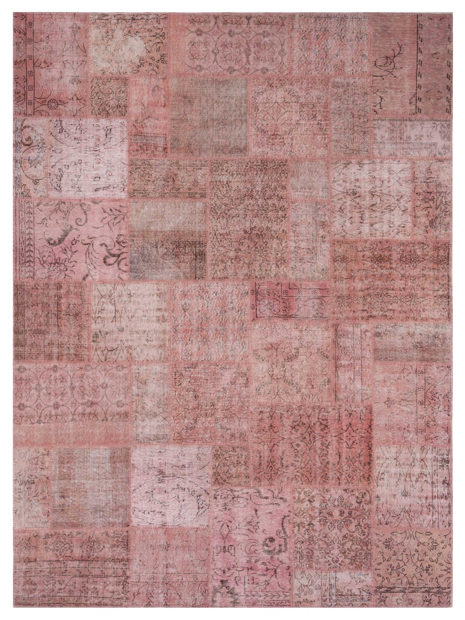 Pasha Turkish Vestige Patchwork  Pink  Contemporary