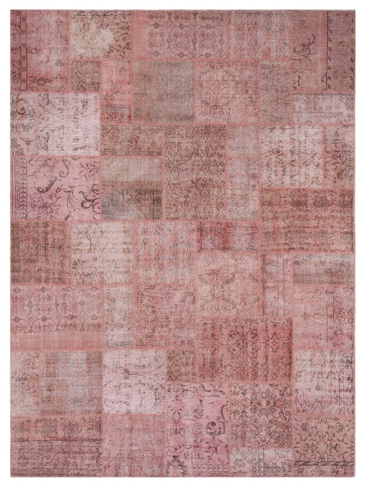 Pasha Turkish Vestige Patchwork  Pink  Contemporary