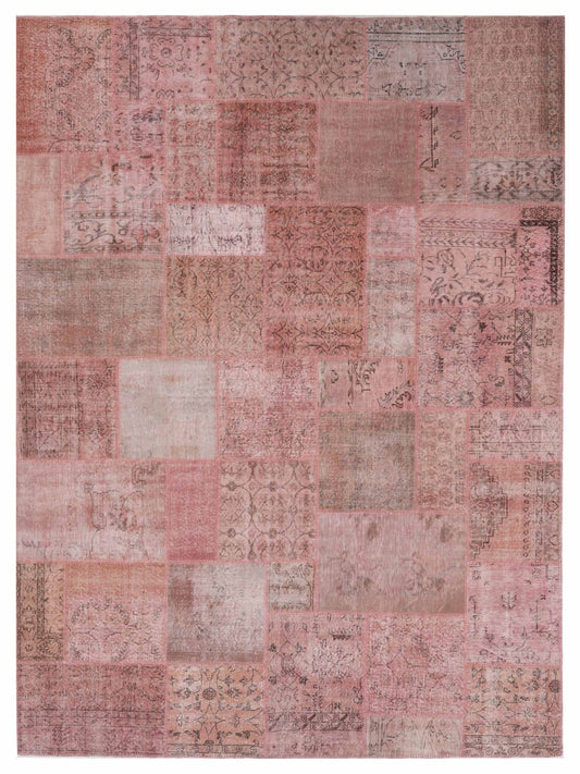 Pasha Turkish Vestige Patchwork  Pink  Contemporary