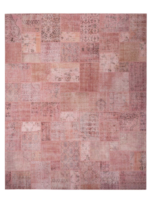 Pasha Turkish Vestige Patchwork  Pink  Contemporary