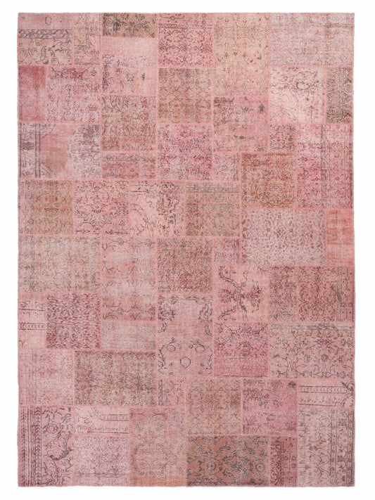Pasha Turkish Vestige Patchwork  Pink  Contemporary