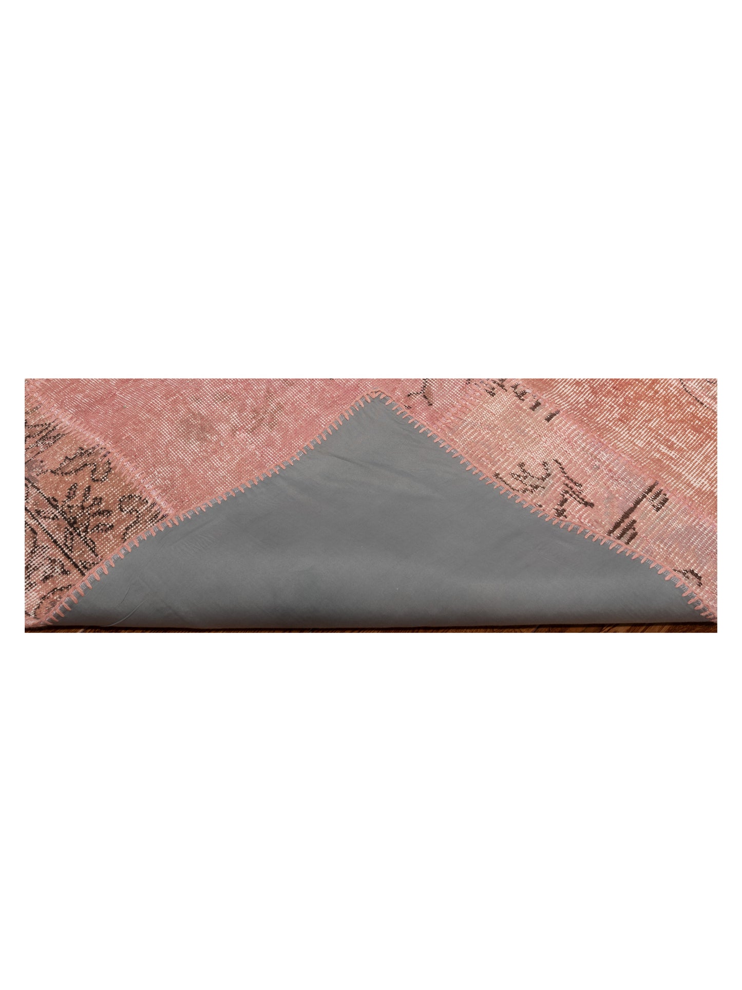 Patchwork Pink 10x13.11 Hand Knotted Rug