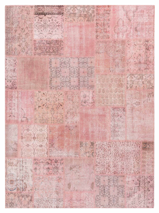 Pasha Turkish Vestige Patchwork  Pink  Contemporary