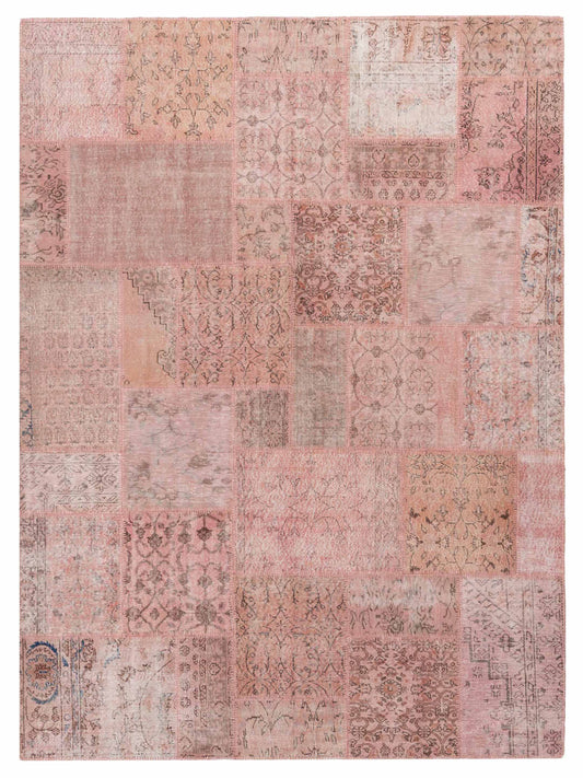 Pasha Turkish Vestige Patchwork  Pink  Contemporary