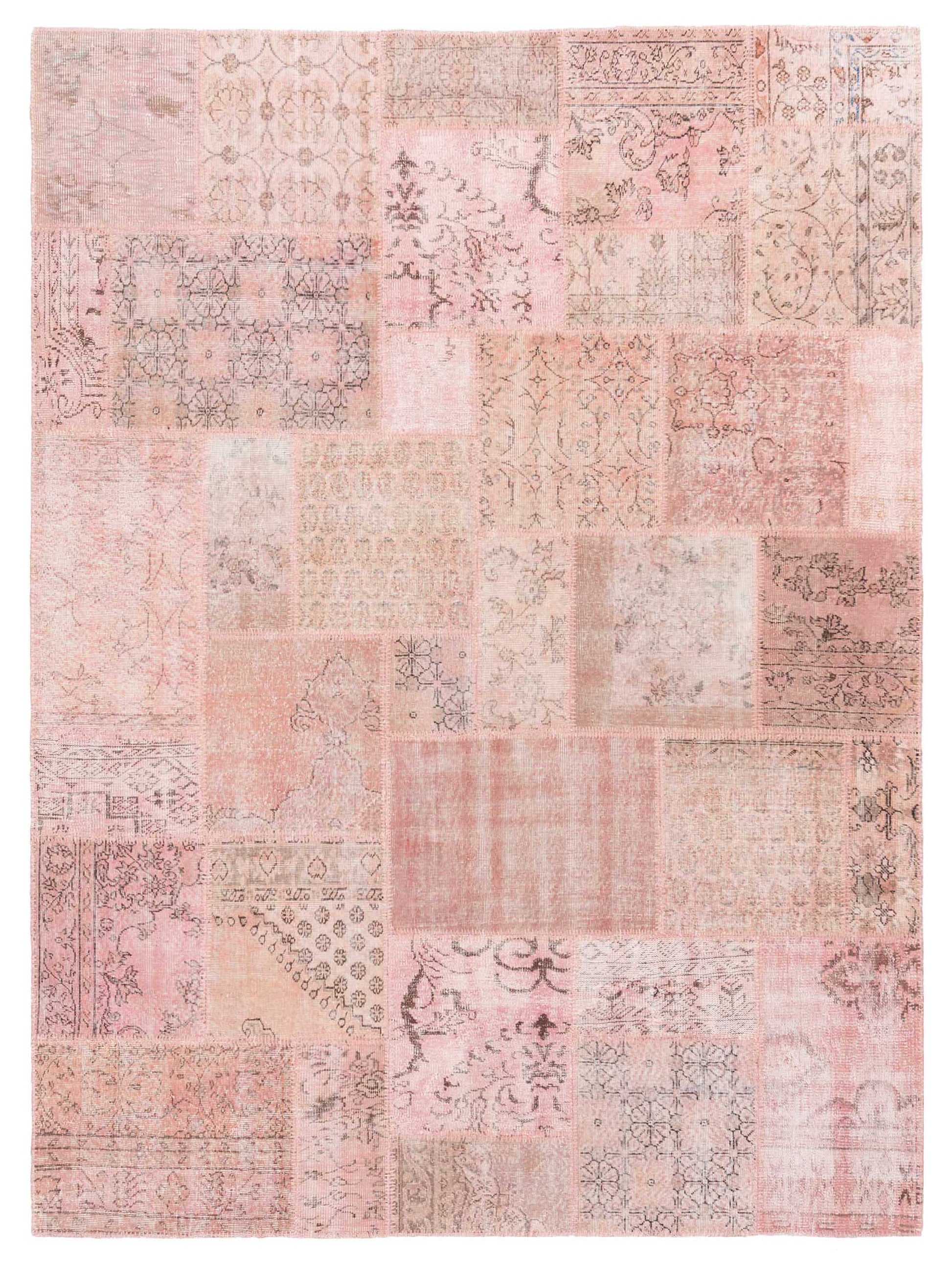 Pasha Turkish Vestige Patchwork  Pink  Contemporary