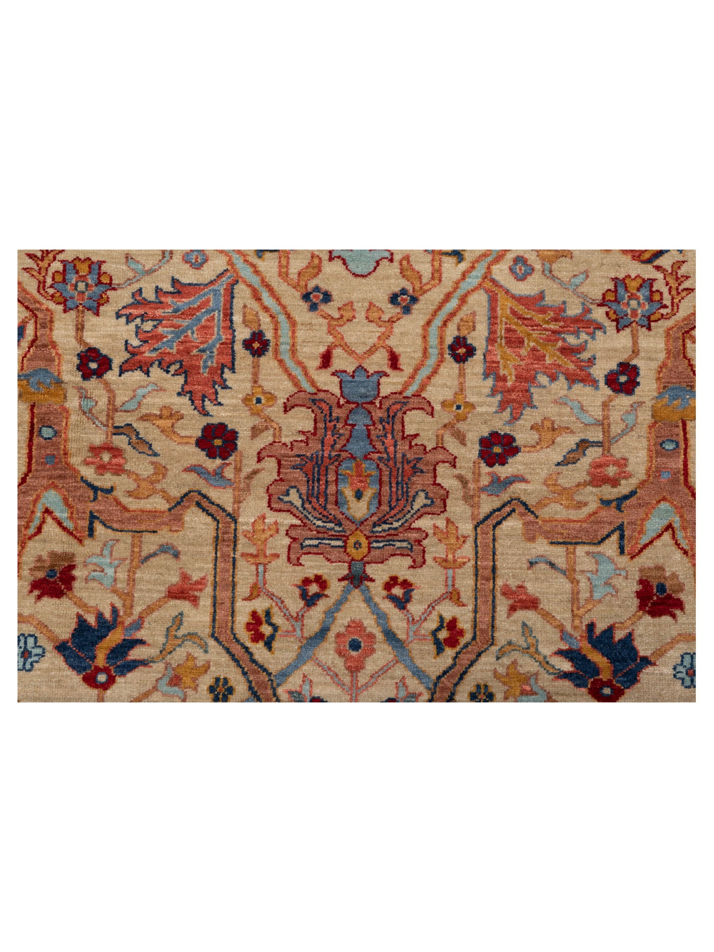 Antiqua Fine Ivory Navy 8x10.2 Hand Knotted Rug
